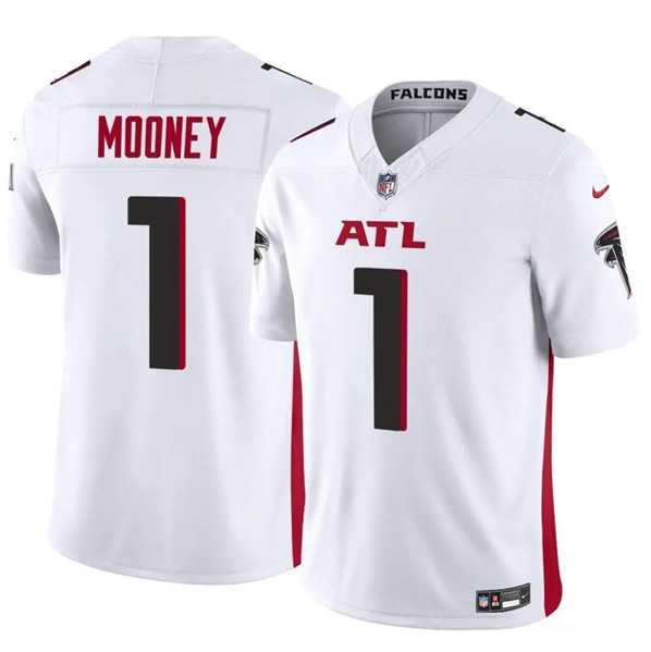 Men & Women & Youth Atlanta Falcons #1 Darnell Mooney White 2024 F.U.S.E. Vapor Untouchable Limited Football Stitched Jersey->atlanta falcons->NFL Jersey